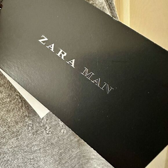 Zara Man grey distressed drawstring sweatpants - Picture 6 of 11